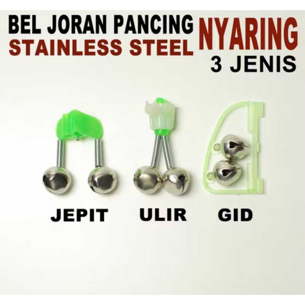 Bel Pancing Lonceng Joran Kerincingan Drat Jepit
