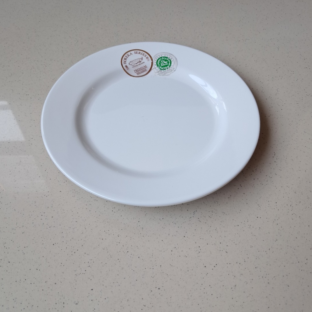 Piring Ceper Pisin 7" Putih Horeka Porcelain Melamine - Golden Dragon P5407