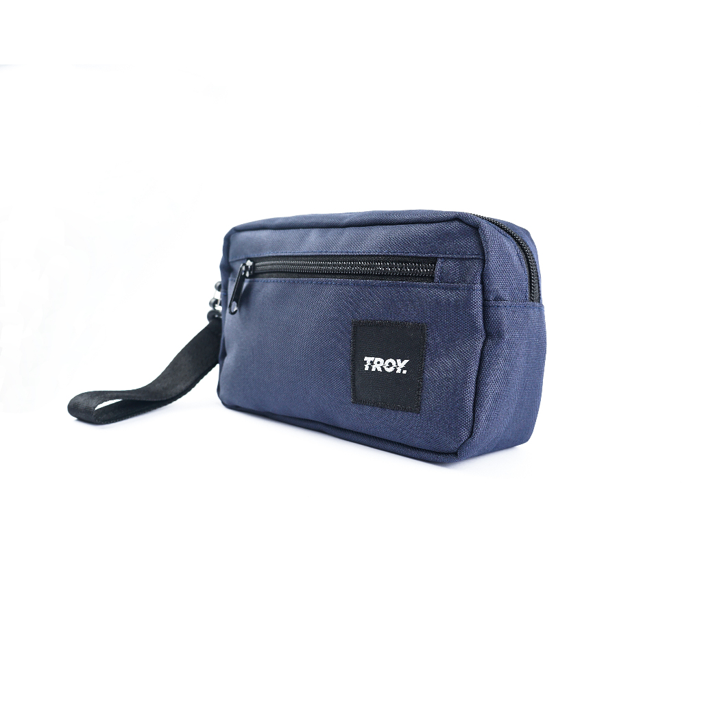 Troy Company Pouch Handbag Navy Ocean - Tas Tangan Biru Navy PB 3346