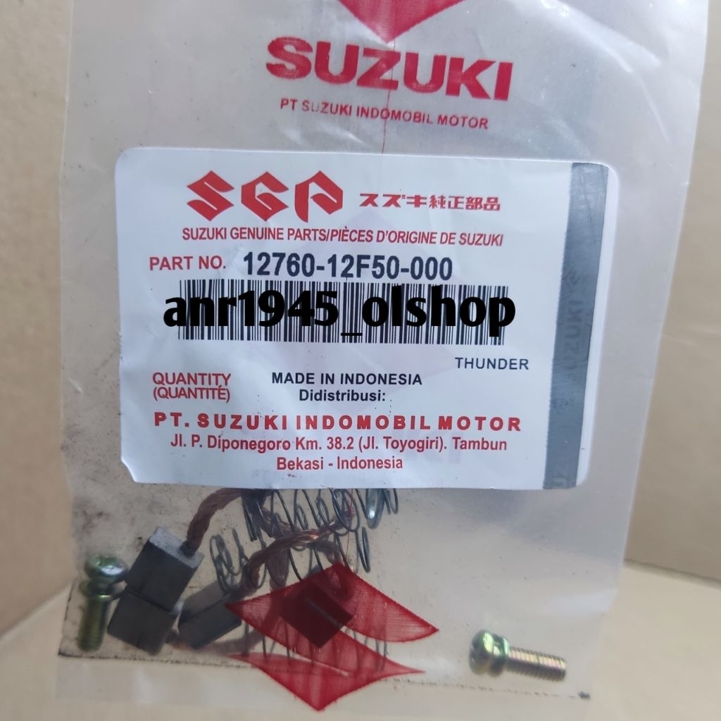 arang areng stater cool stater suzuki thunder 125