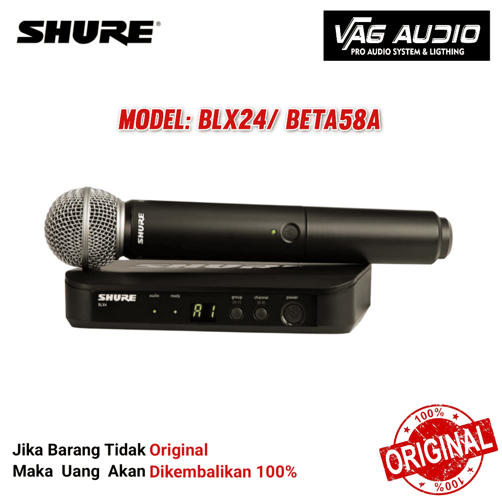 MIC WIRELESS  SHURE BLX24/ BETA58A