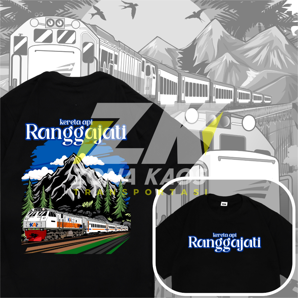 ( FREE STIKER ) KAOS KERETA API RANGGAJATI KAI ANAK DAN DEWASA - BAJU KERETA API KAI ANAK DAN DEWASA