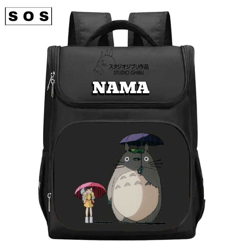 Tas Anak Import Custom Nama Anak  Studio Ghibli My Neighbor Totoro