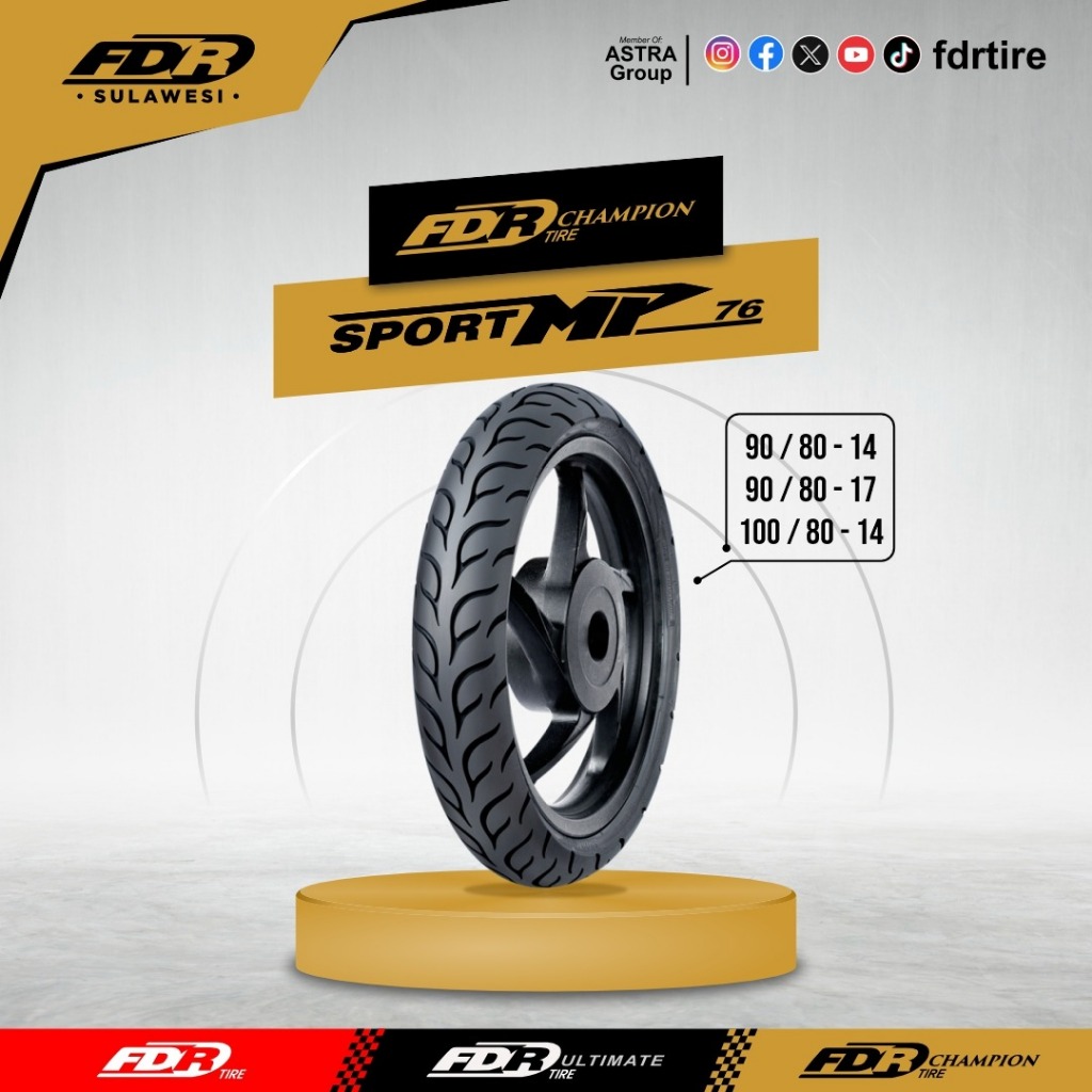 FDR TL SPORT MP76 Ban Motor "TUBELESS"