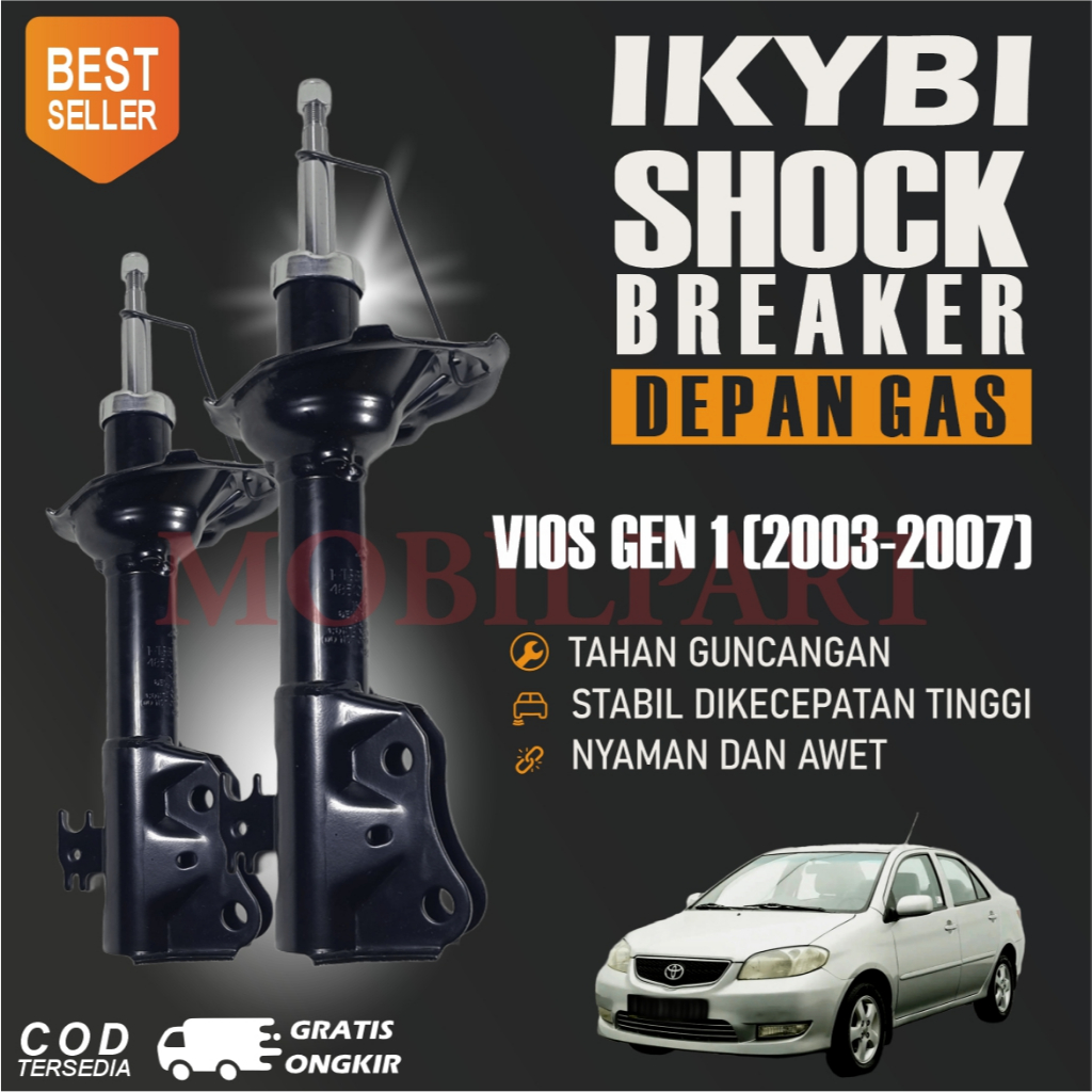 Shockbreaker Depan Gas IKYBI - Vios Gen 1 (2003-2007)