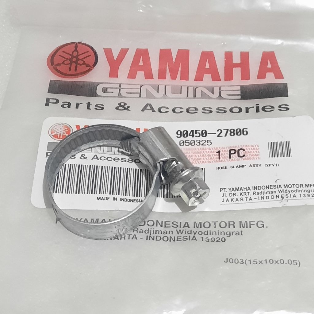 kleman selang radiator kanan jupiter mx 135 old vixion new mx king asli ori yamaha 90450-27806  KR2