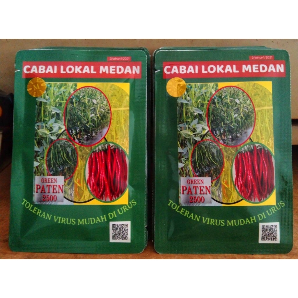Bibit Cabe Green Paten isi 2500 Cabe Lokal Medan