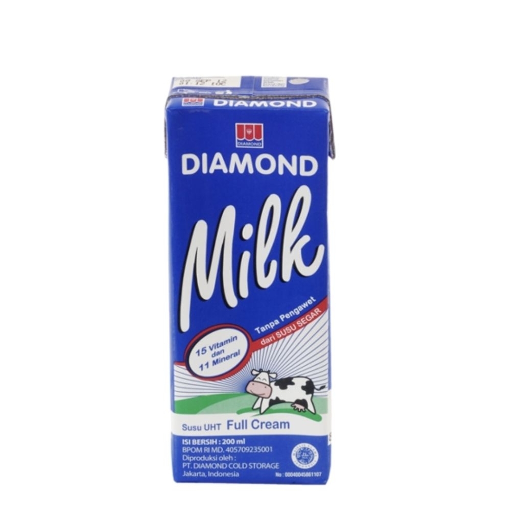 Susu Diamond UHT 1 Liter Susu UHT Diamond Full Cream
