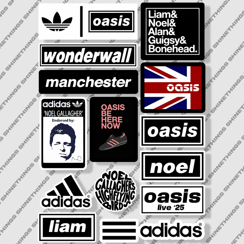 Sticker ADIDAS X OASIS || Stiker Aesthetic Band Adidas Oasis