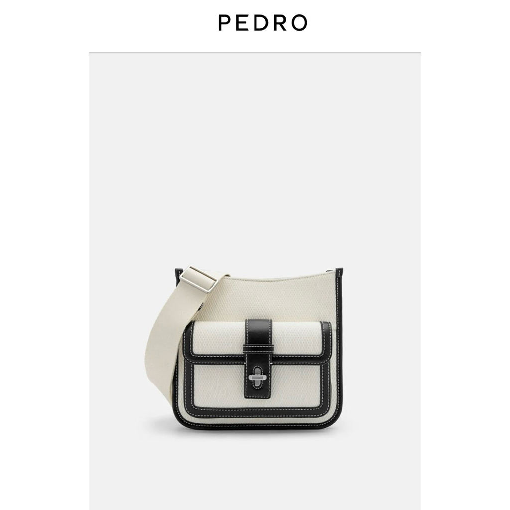 PEDRO BRIE SQUARED SHOULDER BAG ORIGINAL 100%