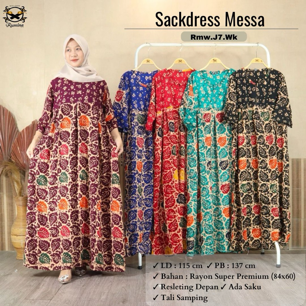 Sekdress Messa Rumina Daster Batik Premium