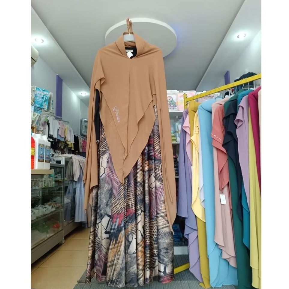 gamis Anisa syari set hijab