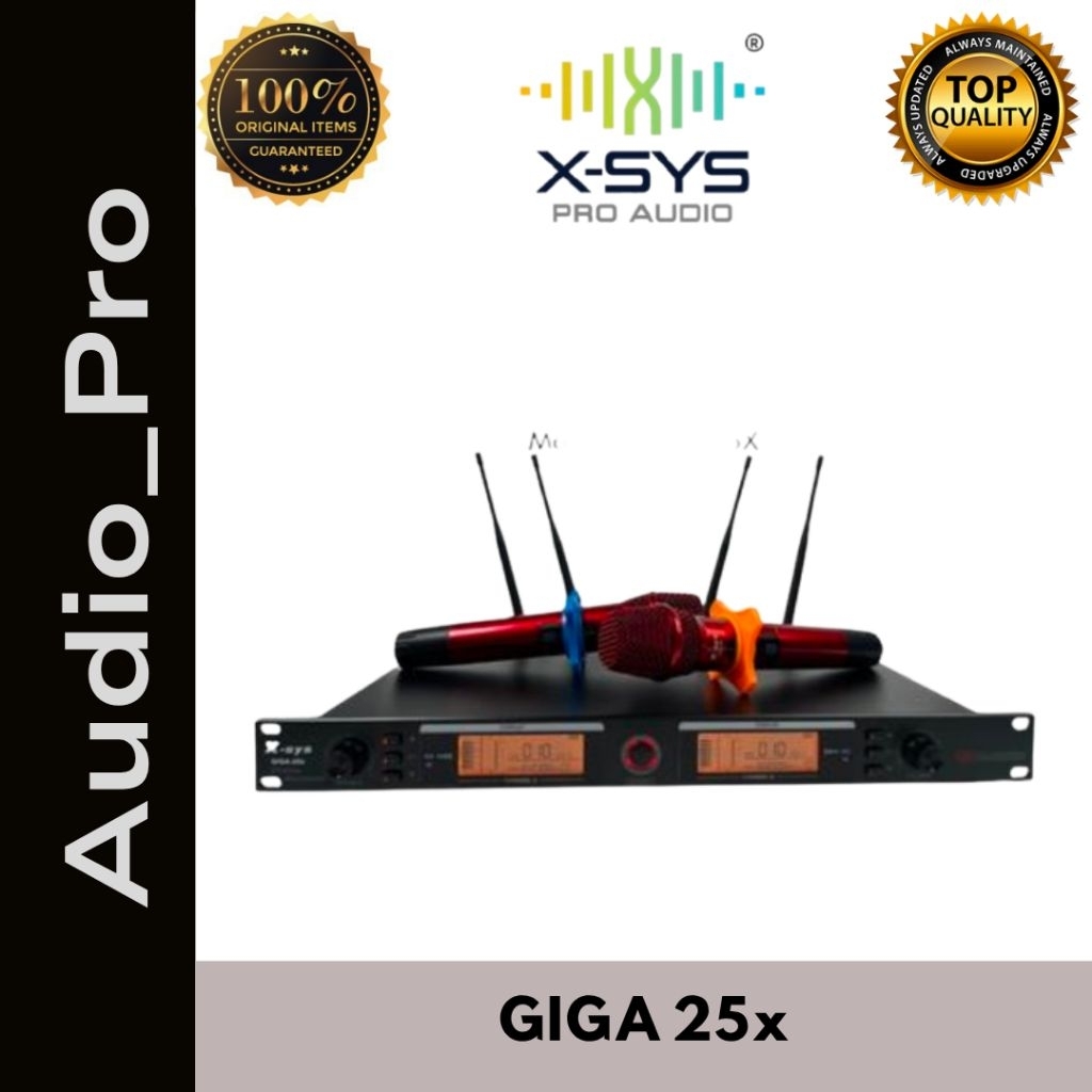 MIC WIRELESS XSYS GIGA 25x HANDLE MIC SATU SET ISI 2