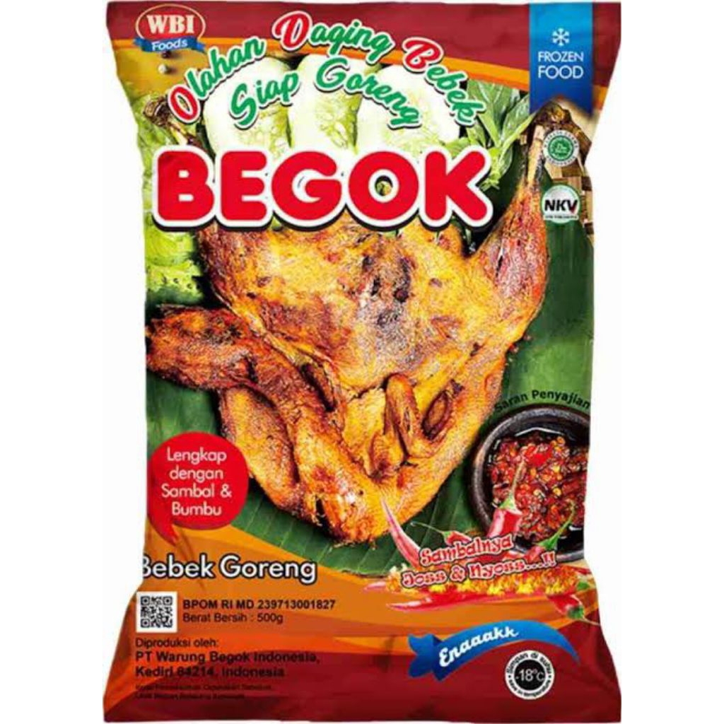 BEST SELLER Bebek Goreng Begok siap goreng