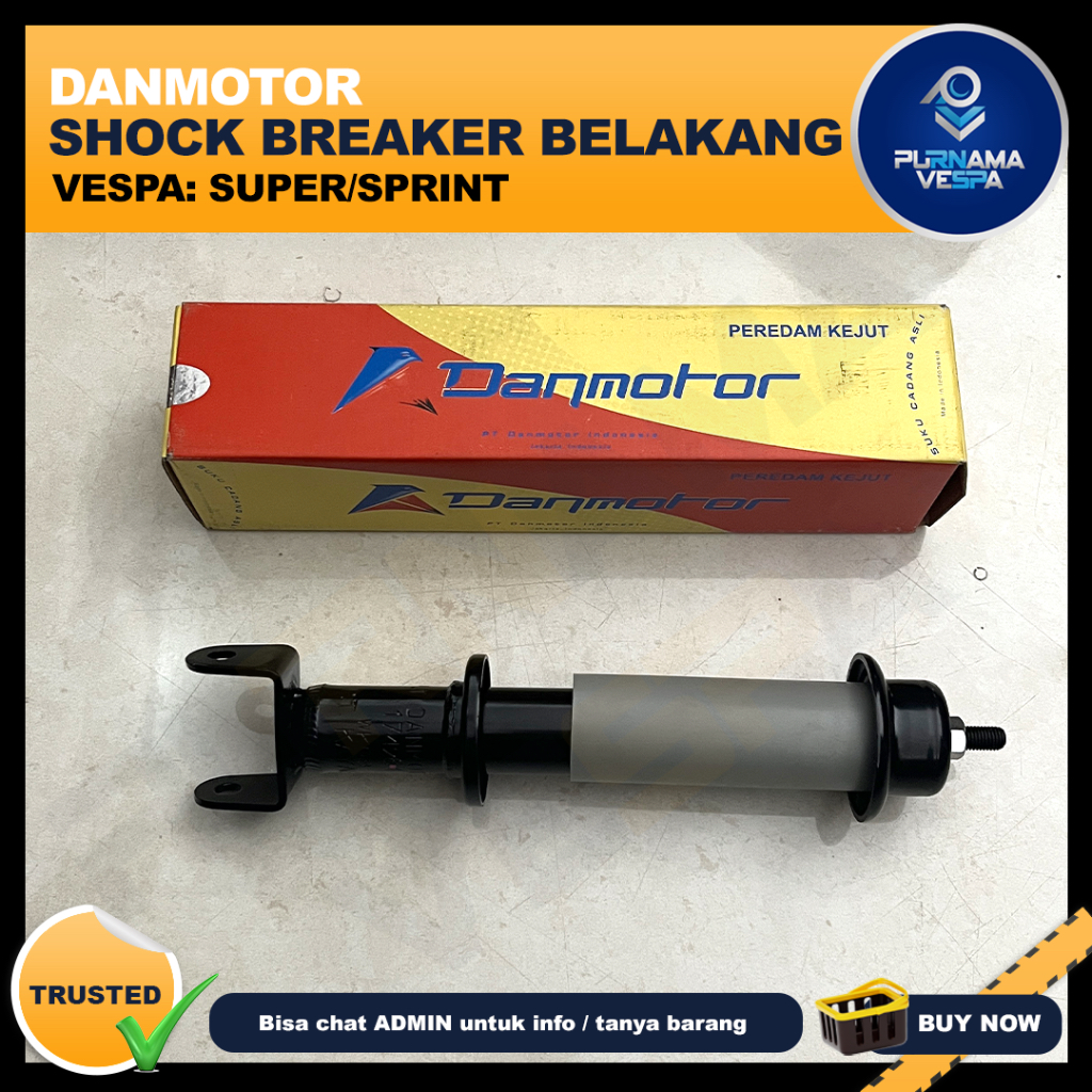 Shock Breaker Belakang Vespa Super Sprint (Tanpa Per) Merk: Danmotor