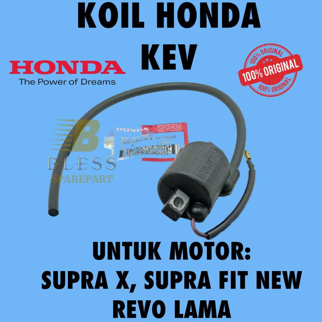 KOIL HONDA KEV BERKUALITAS ASLI ORIGINAL SUPRA, SUPRA X, SUPRA FIT NEW, REVO LAMA ORI BERGARANSI