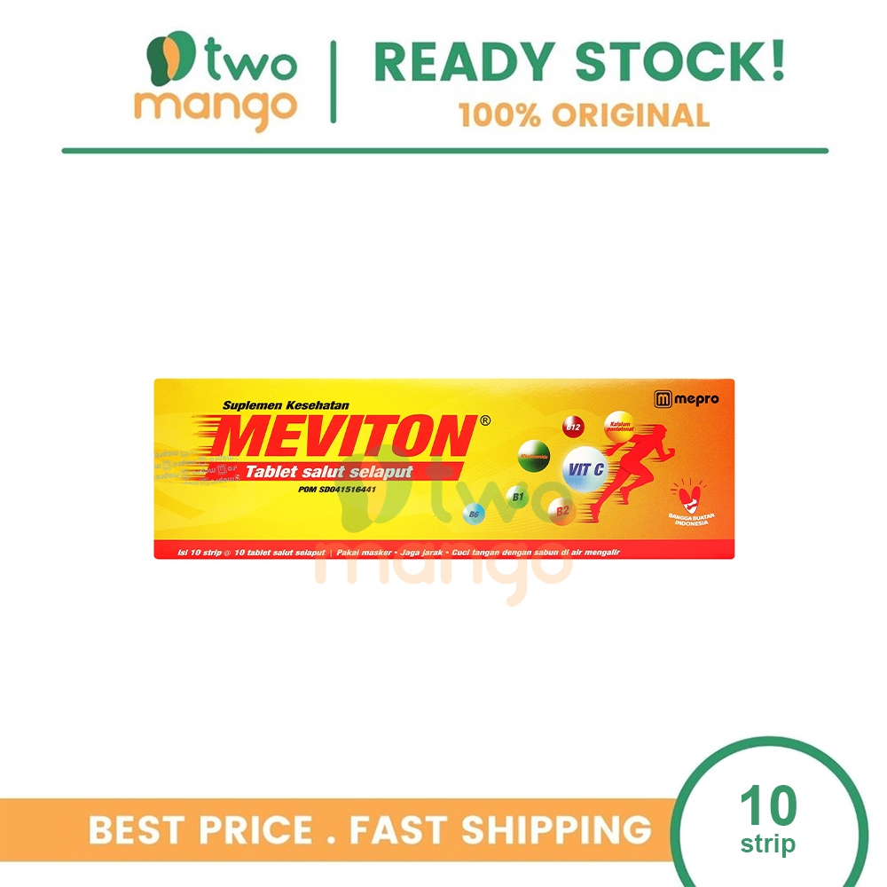MEVITON 1 BOX ISI 10 STRIPS | Suplemen Imunitas Tubuh, Vitamin B Kompleks, Daya Tahan Tubuh