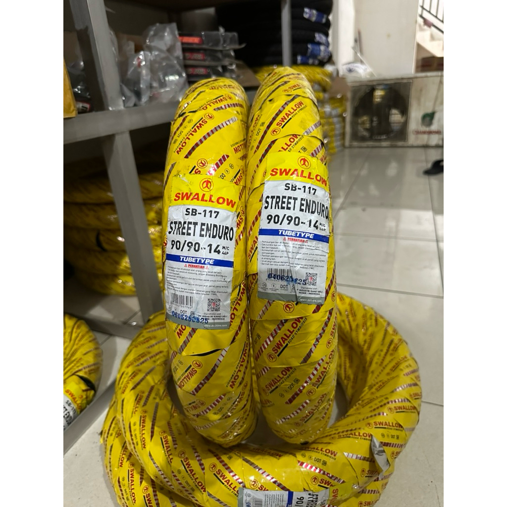 BAN LUAR SWALLOW TUBETYPE 90/90-14 VIPER STREET ENDURO - BAN UNIVERSAL MATIC MIO BEAT VARIO