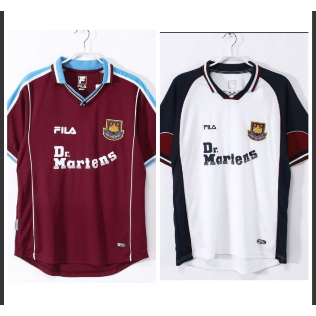 Jersey Kaos Baju Sepak Bola Westham West Ham United Home Away 3rd Third Marun Putih White Maroon Ret