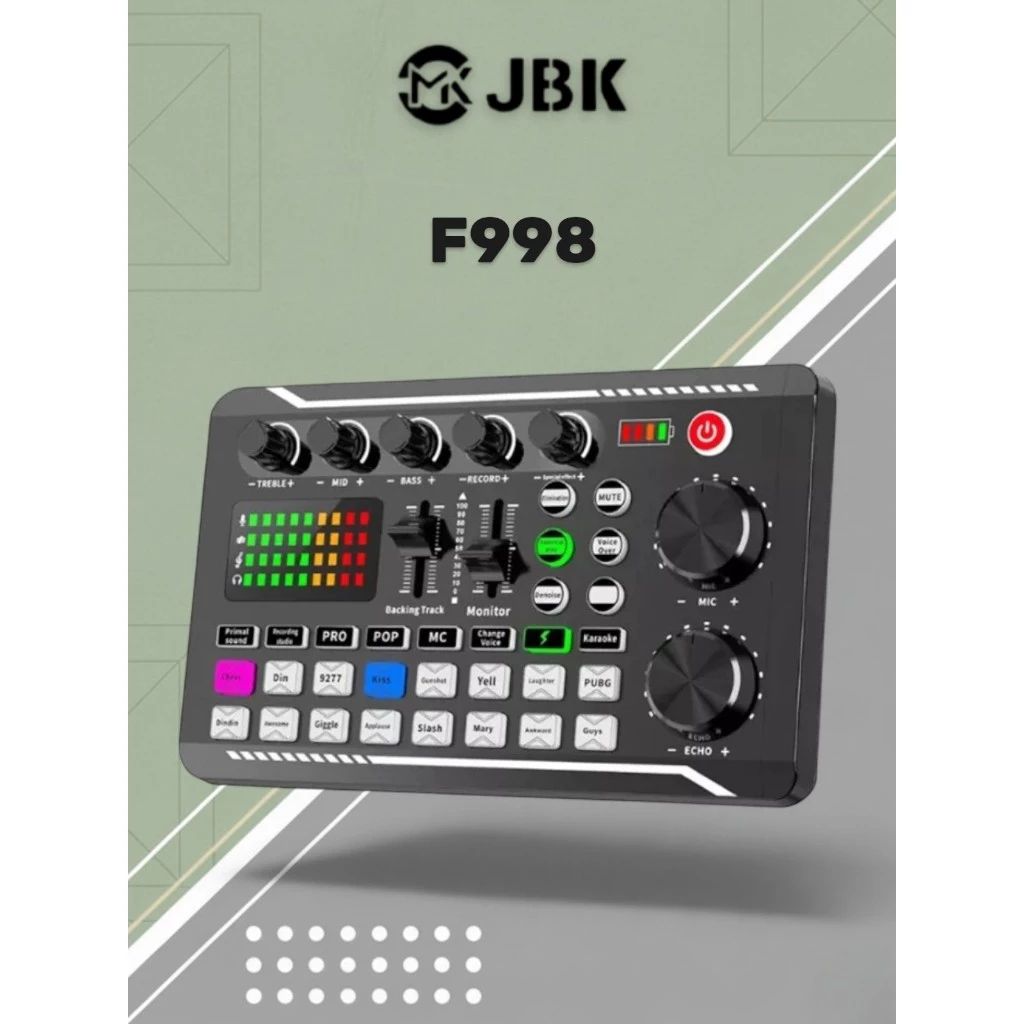 SOUNDCARD PROFESIONAL F998 SOUNDCARD TERBARU PROFESIONAL AUDIO RECORDING