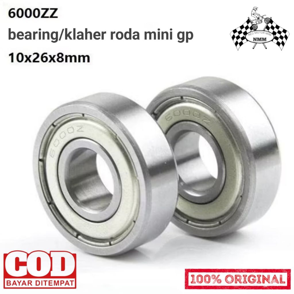 BEARING/KLAHER 6000z RODA MOTOR MINI GP 49cc RING 6.5