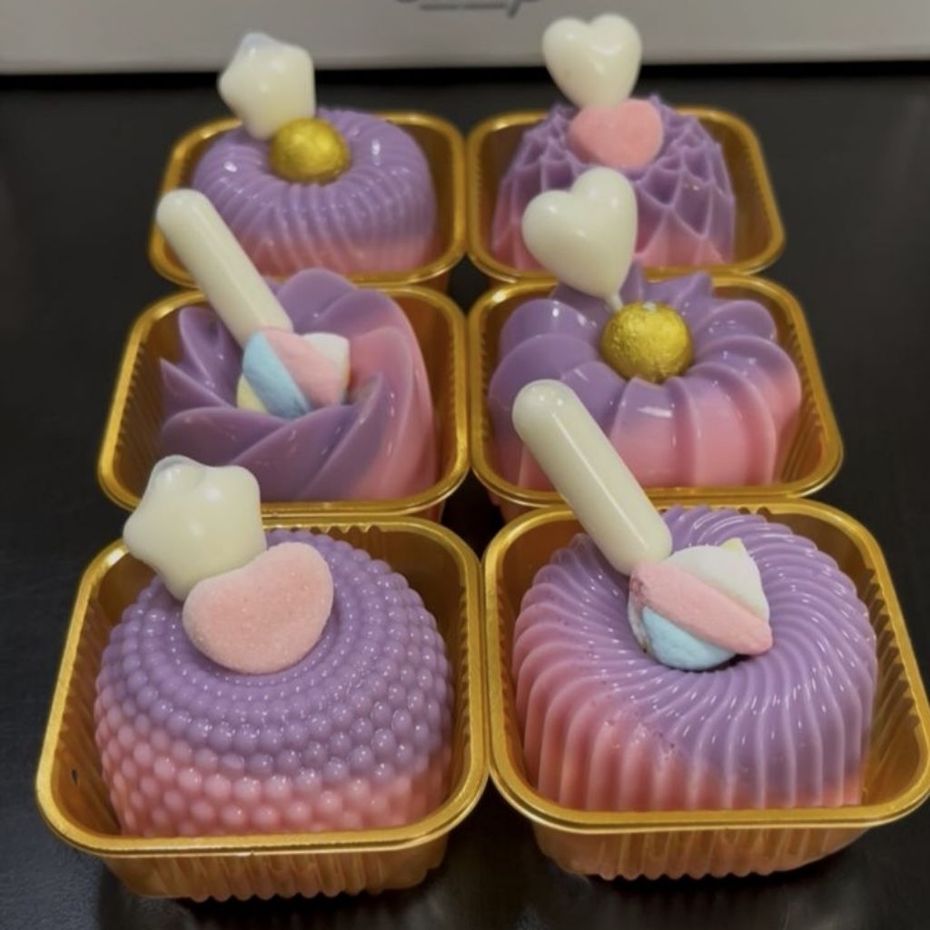 1 Lusin Cetakan Puding Mini Kubox Series