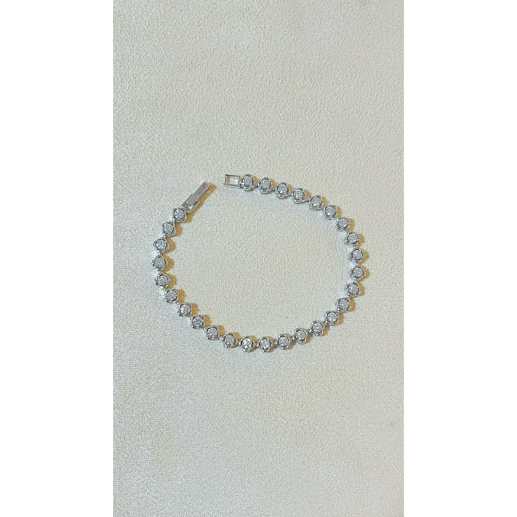 gelang permata moissanite (mosang)