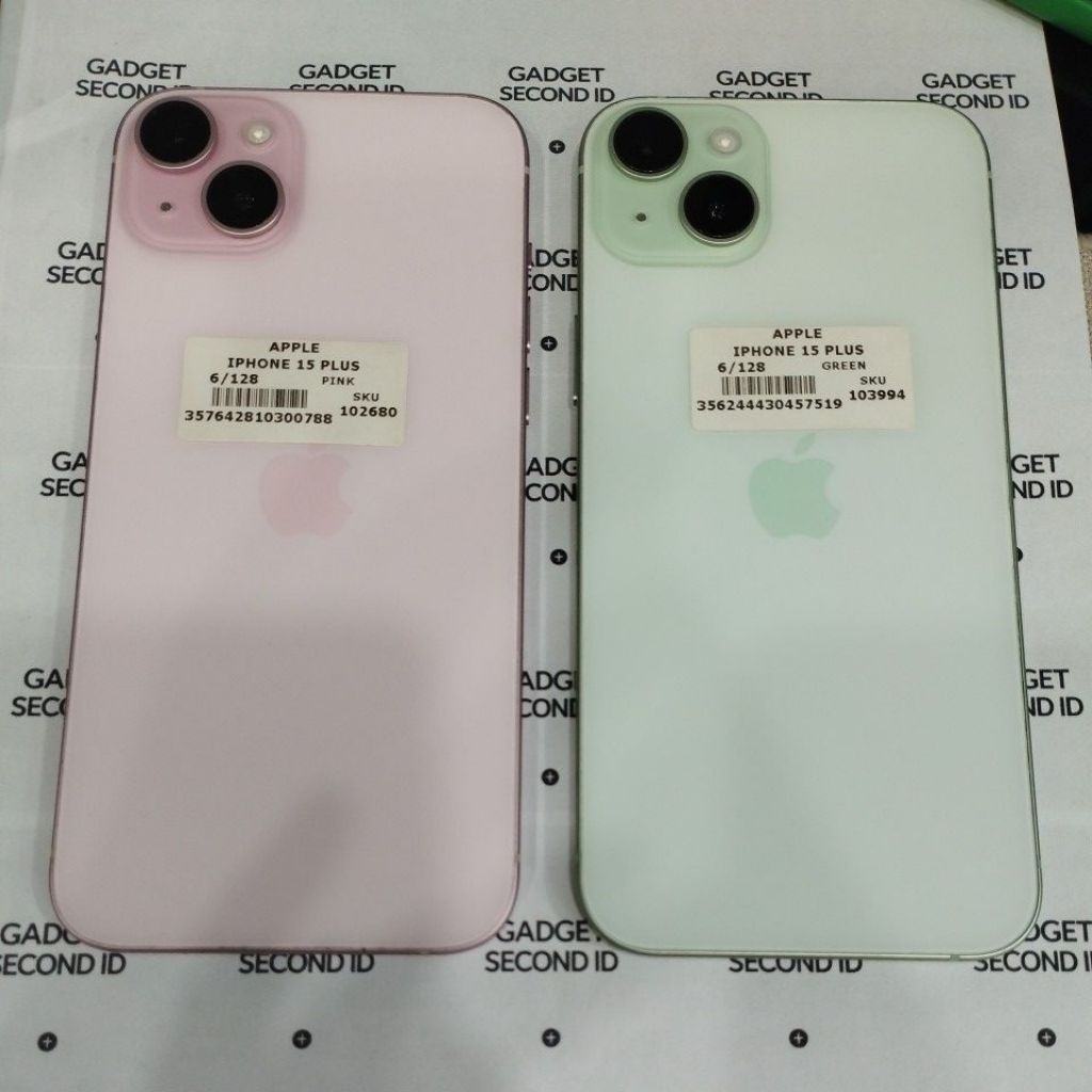 Handphone second iphone 15 plus 6+128GB unit only.