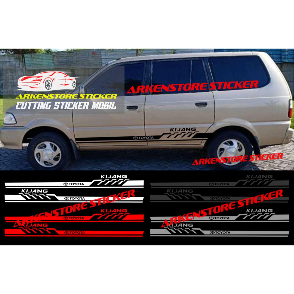 Promo sticker mobil kijang cutting sticker stiker mobil toyota kijang stiker kijang