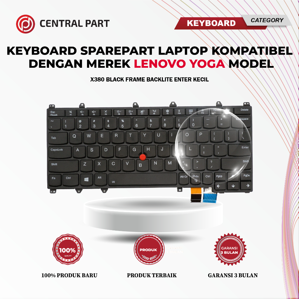 Keyboard Lenovo Yoga x380 Frame Enter Kecil