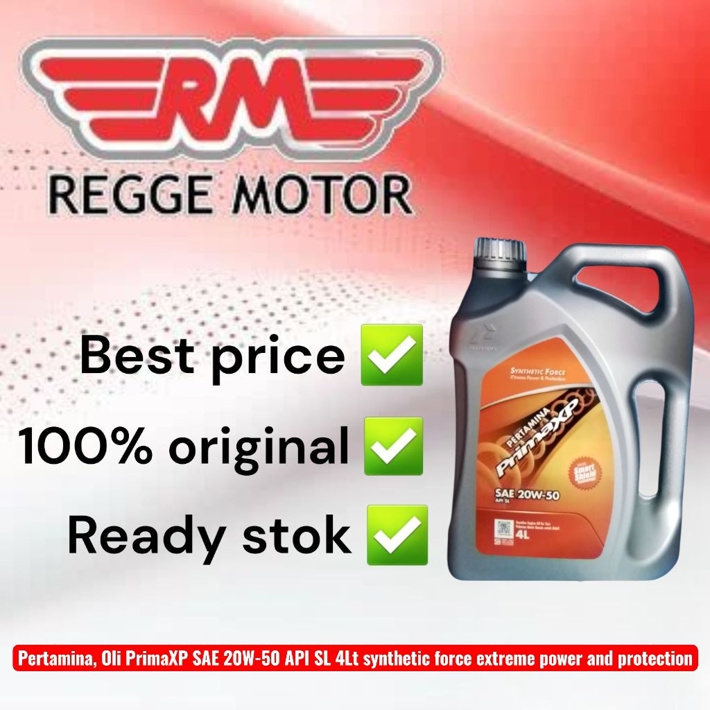 PERTAMINA, Oli PrimaXP SAE 20W-50 API-SL 4Lt