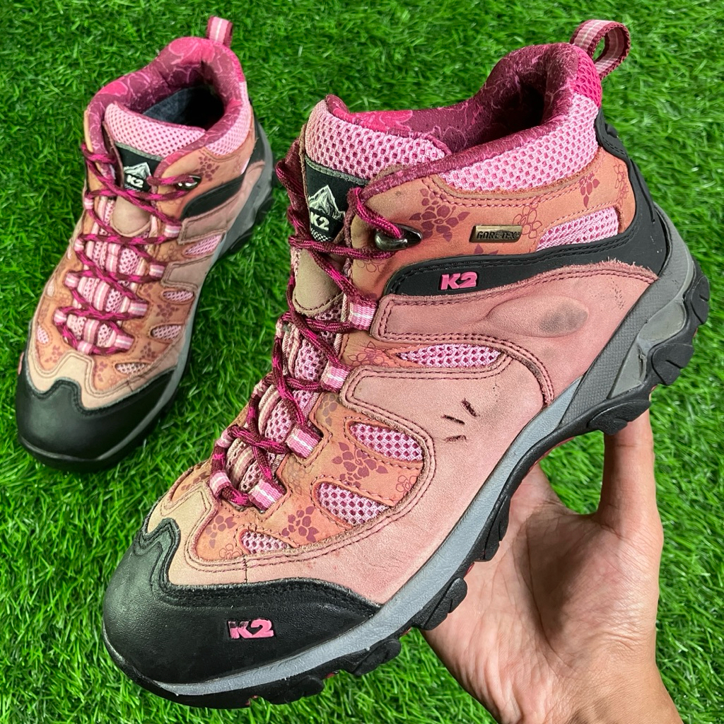 K2 Pink Leather Mid Hiking shoes size 39,5