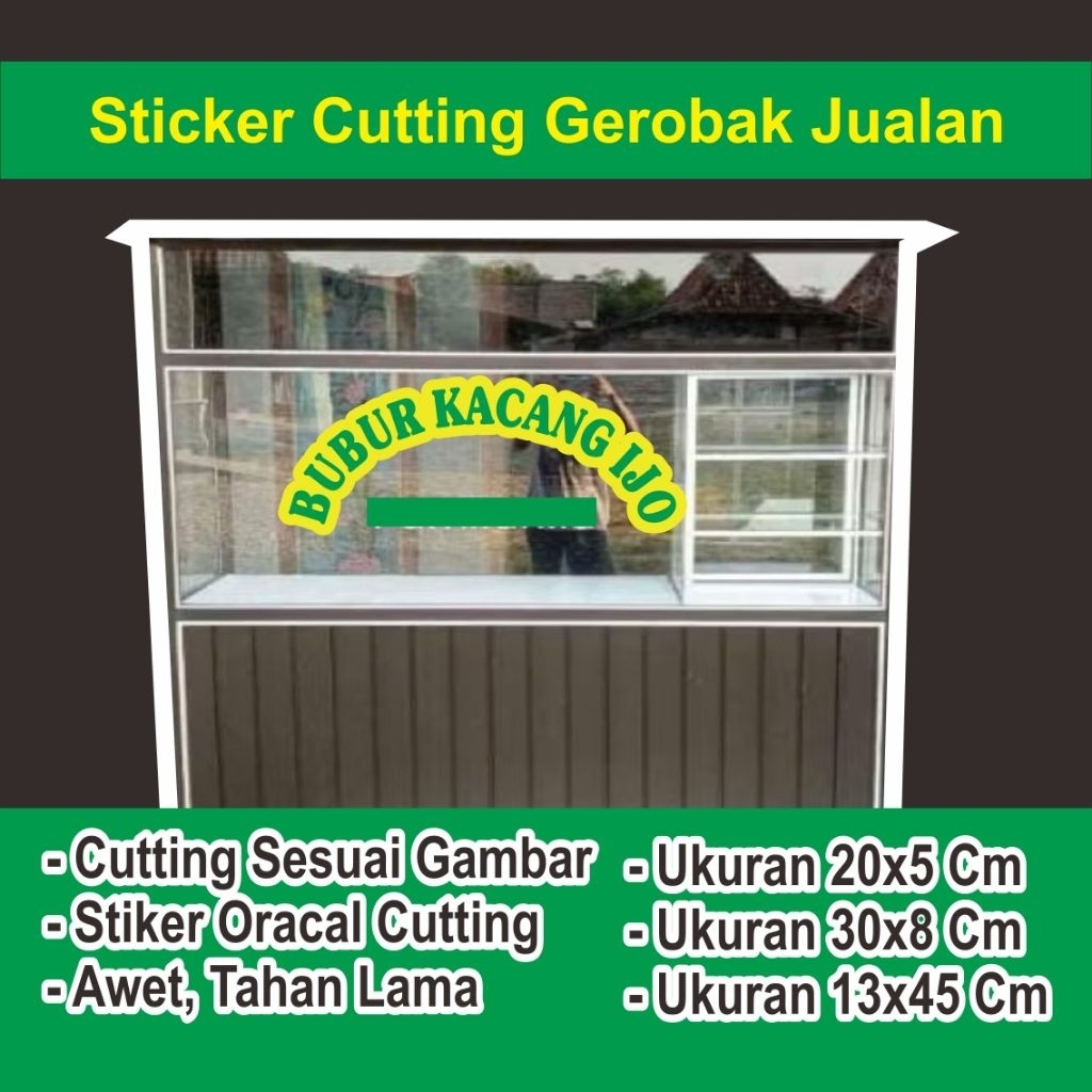 Cutting sticker Bubur kacang ijo