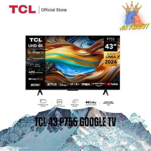 TV TCL 43 INCH 4K UHD Google TV