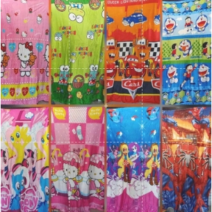 [Selimut karakter anak] Motif Karakter - Selimut Bulu Tebal - Selimut Bulu Halus