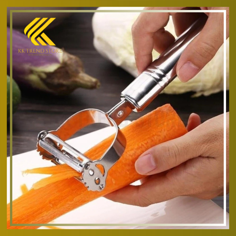 Pengupas Kulit Buah Sayur Peeler Kentang Knife Vegetable Stainless — 10