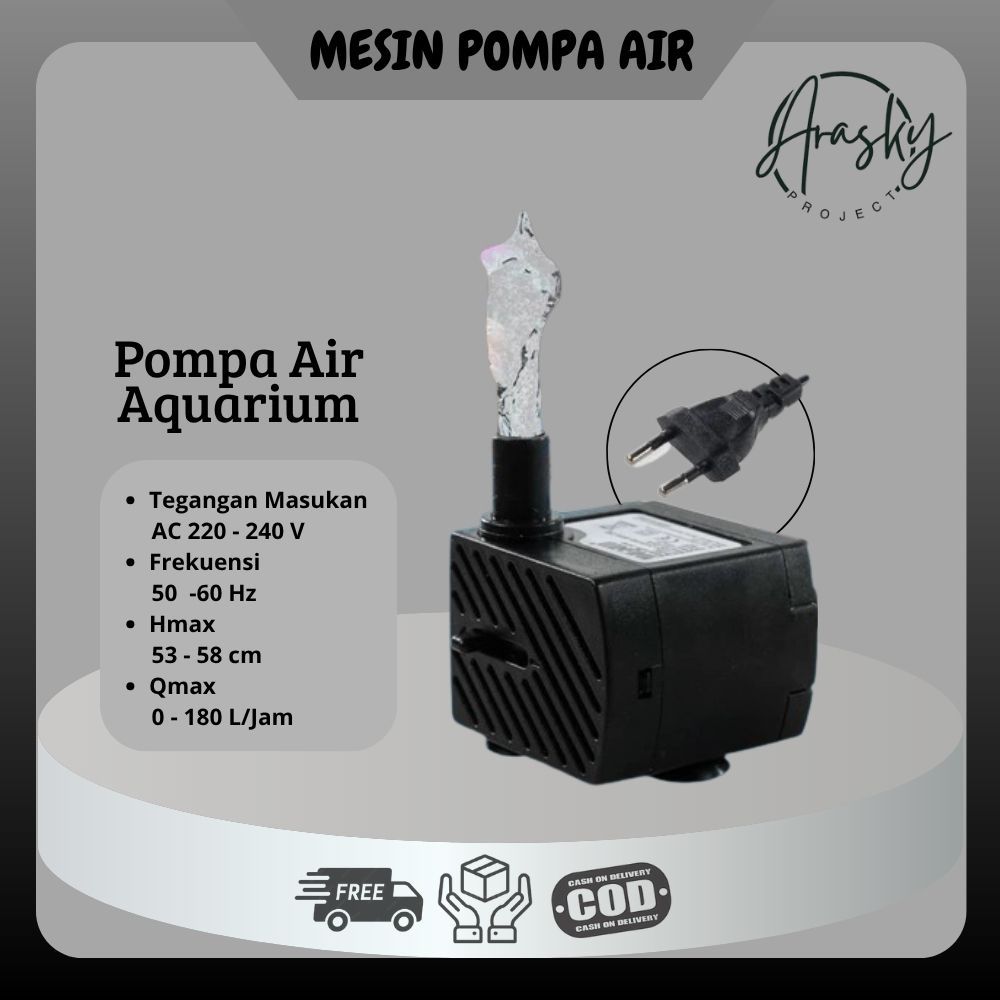 Mesin Pompa Air Mini Aquarium