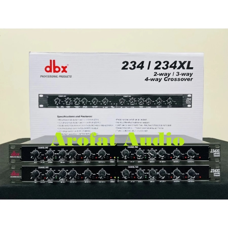 CROSSOVER DBX 234XL / DBX234XL CROSSOVER AKTIF / dbx 234 xl STEREO 2/3/4 WAY