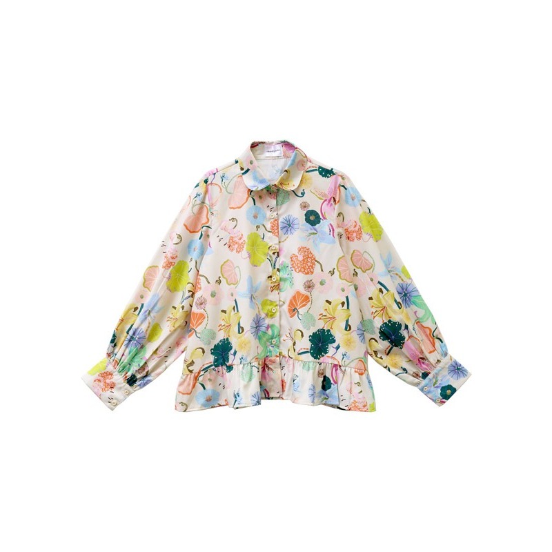 Nadjani Alina x JFW 2025 Kemeja Atasan Wanita Bahan Katun Poly