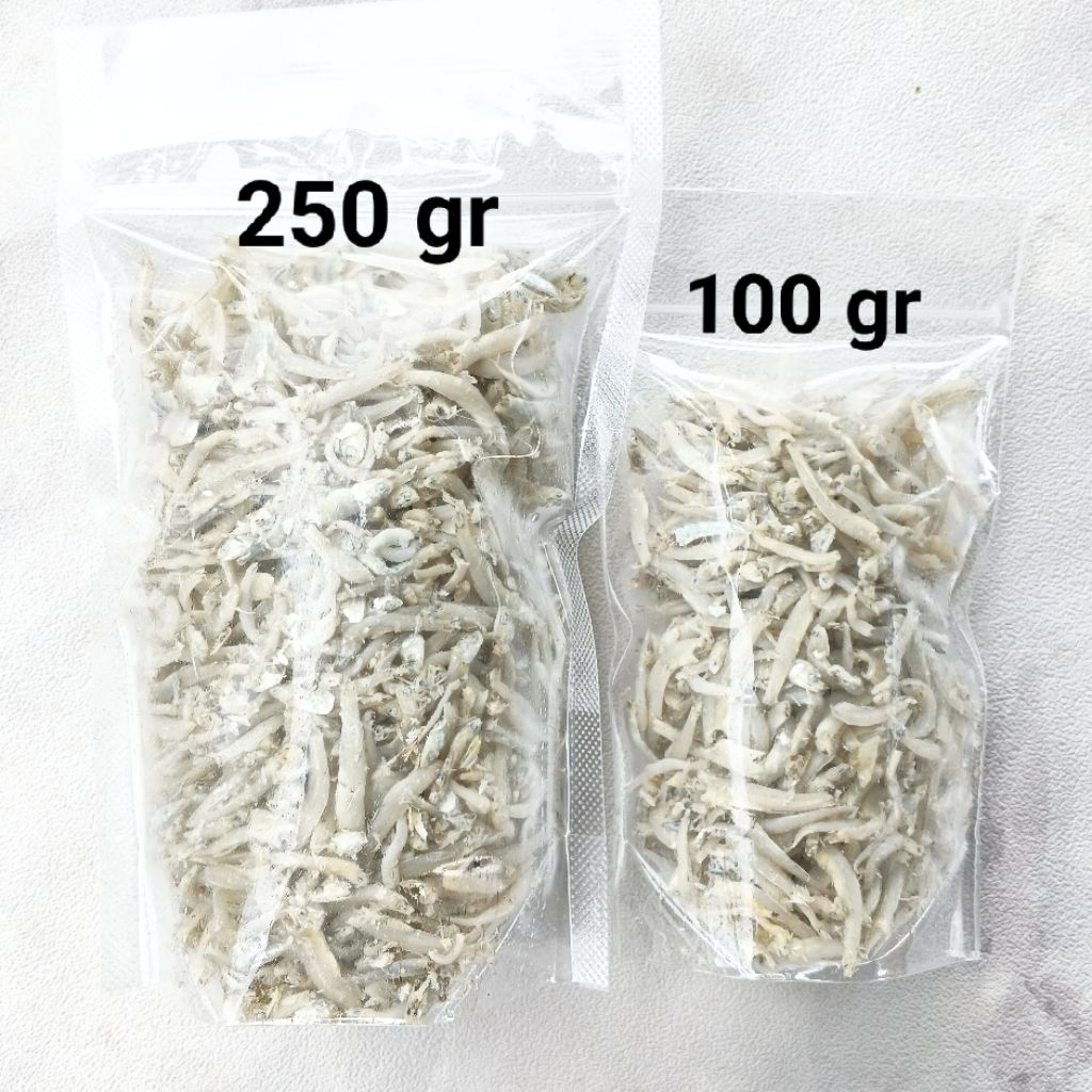 Ikan TERI TOGE Tauge Super Teri Nasi size Besar Fresh Mentah 100 / 250 gr • Premium Khas Medan Asli 