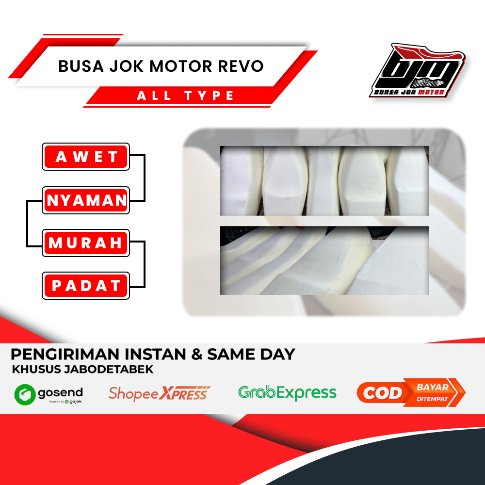 Busa jok motor Revo I Semua tipe Honda Revo I Busa empuk padat dan harga murah