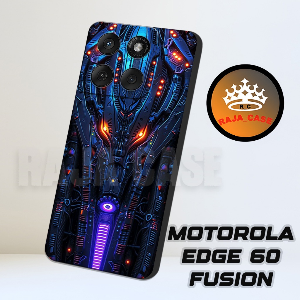 Rc16/Softase karet MOTOROLA EDGE 60 FUSION - Motif Robot - Case Hp MOTOROLA EDGE 60 FUSION - Casing 