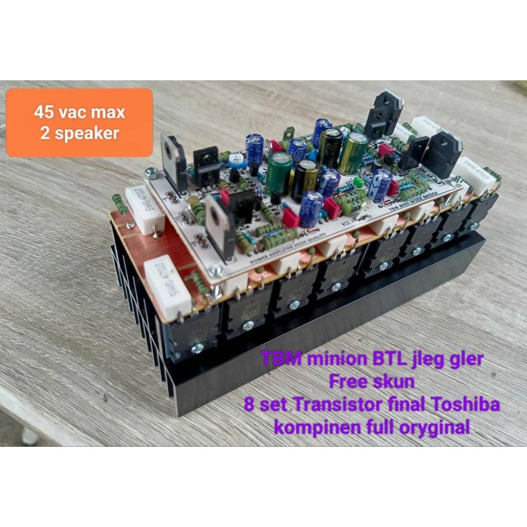 Driver BTL TBM low sub padat 2u heatsing hitam tebal