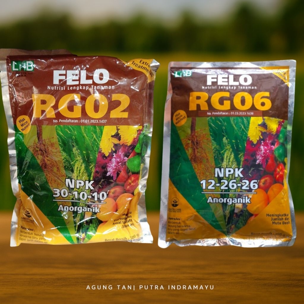 nutrisi lengkap tanaman felo RG02 dan fello RG06
