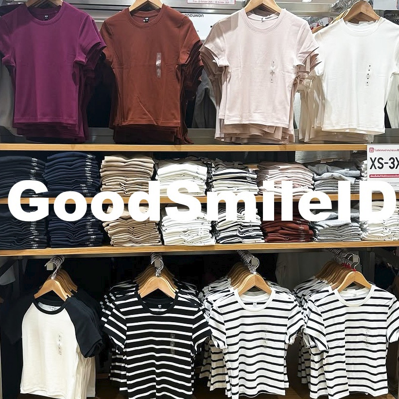 SALE Women T-Shirt Mini Crew Neck Kaos T-Shirt Lengan Pendek Wanita Cewek SALE UNIQLO JASTIP Polos B