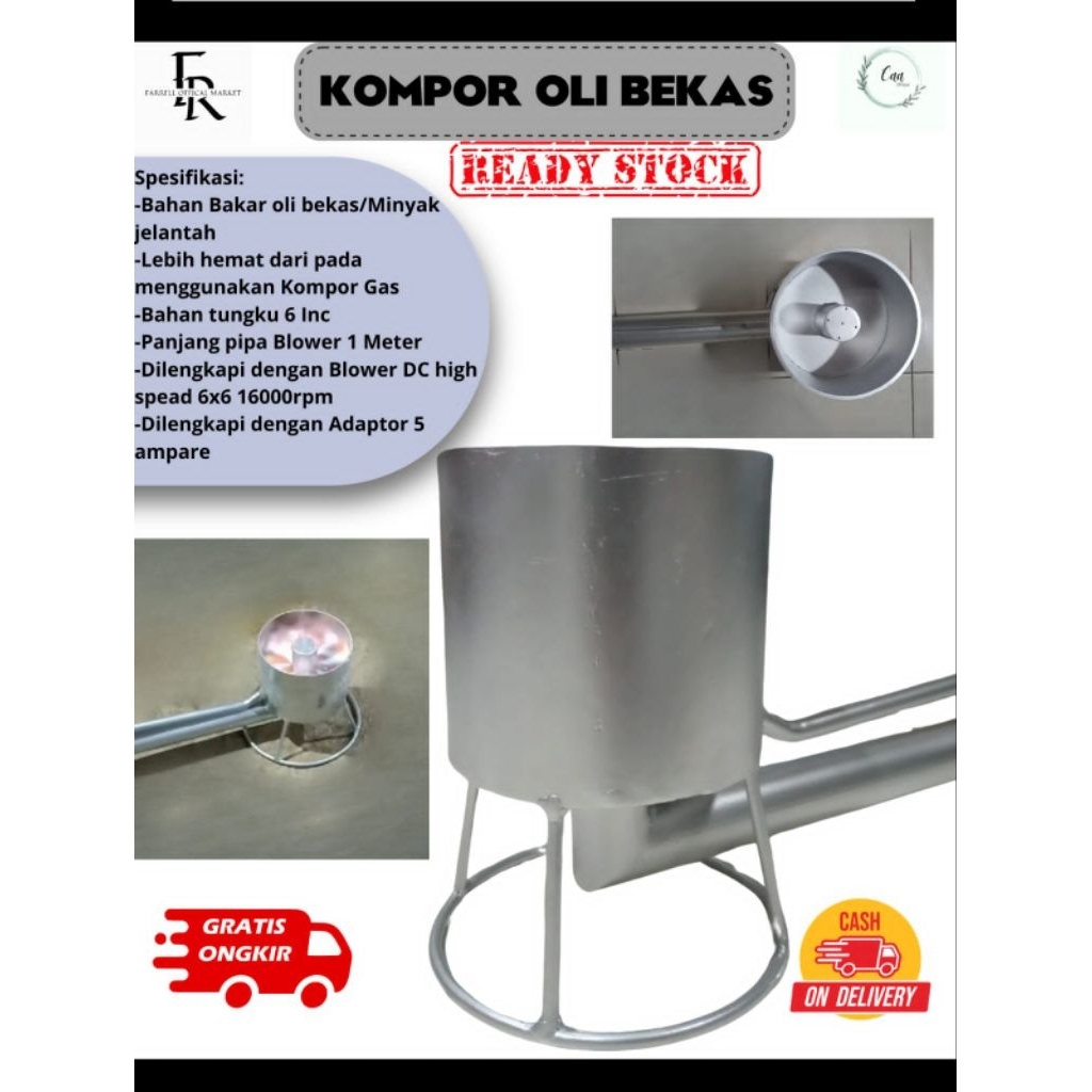 Kompor oli bekas D6 inchi.capasitas drum api besar biru tidak berasap