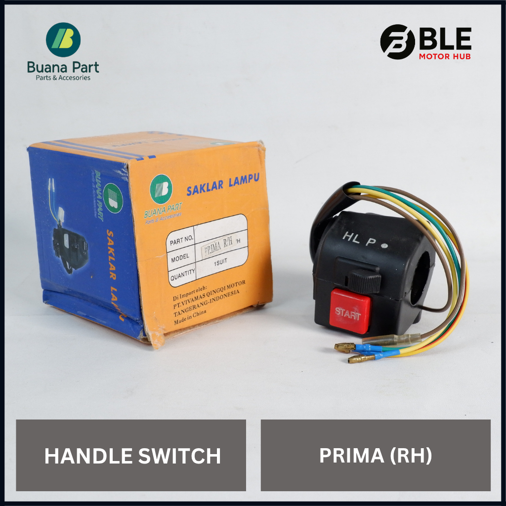 Buana Part Saklar Kanan Prima | Handle Switch | BLE Motor Hub