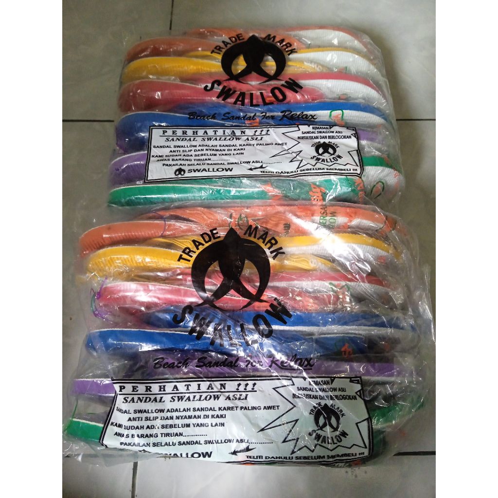 Sandal SWALLOW ASLI 1 LUSIN ( 12 PASANG )