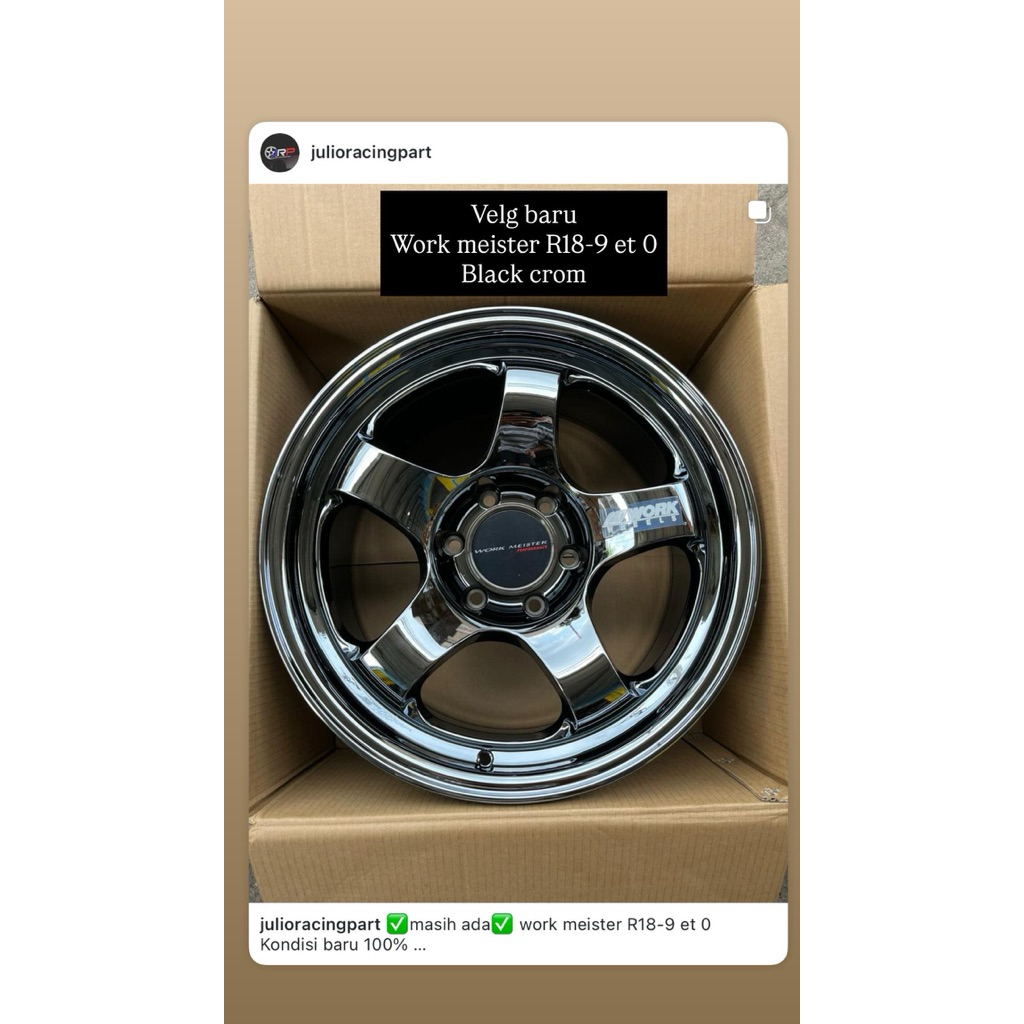 velg work meister R18-9 et0