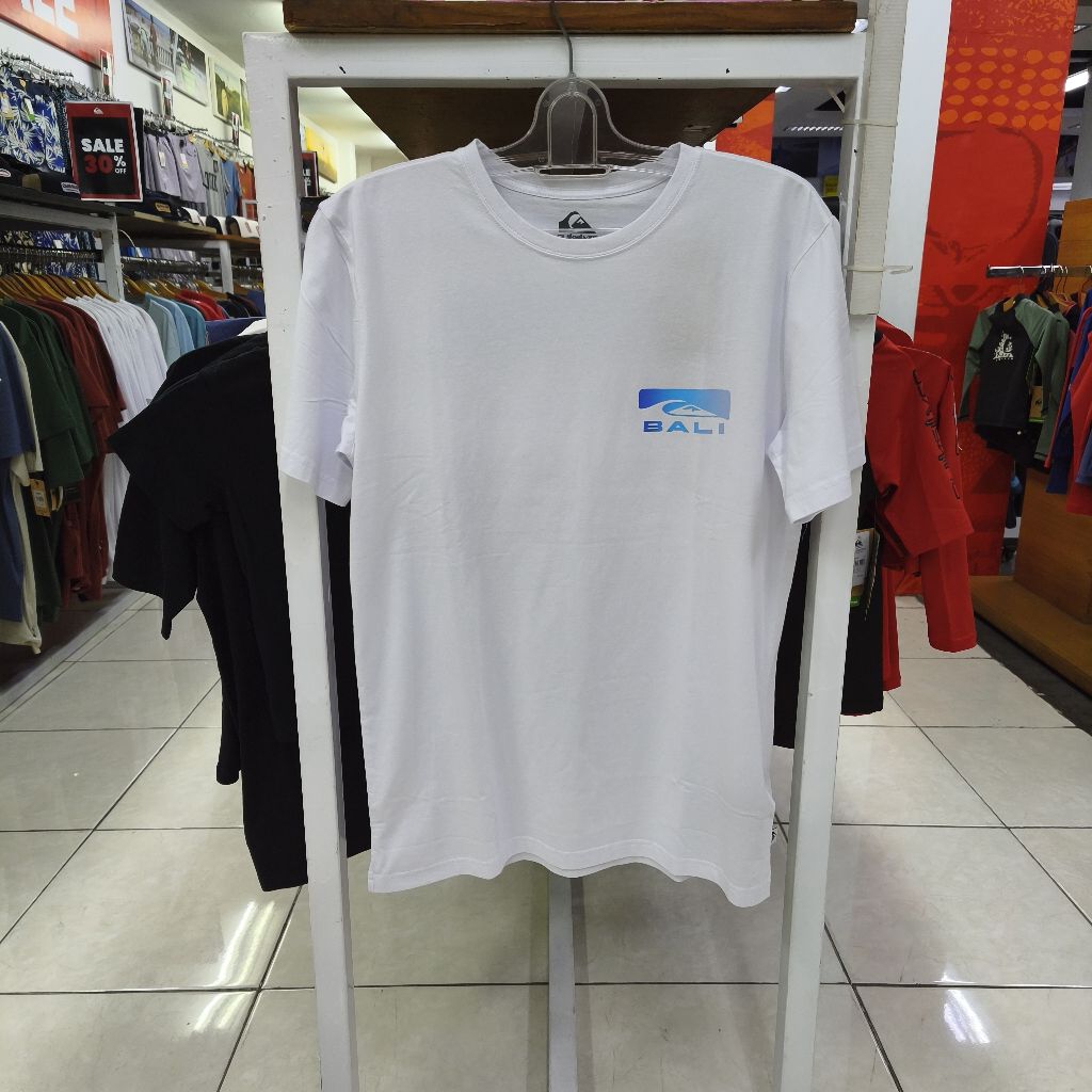 Kaos Quiksilver AB Shadow Cast Bali White Original